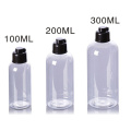 In Stock 100ml 200ml 300ml Body Lotion Bottle Plastic PET Shower Gel Shampoo Toner Pump Bottles with Flip Top Cap